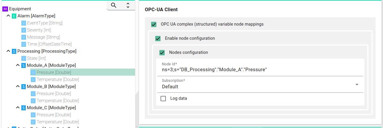OPC-UA Client Setup