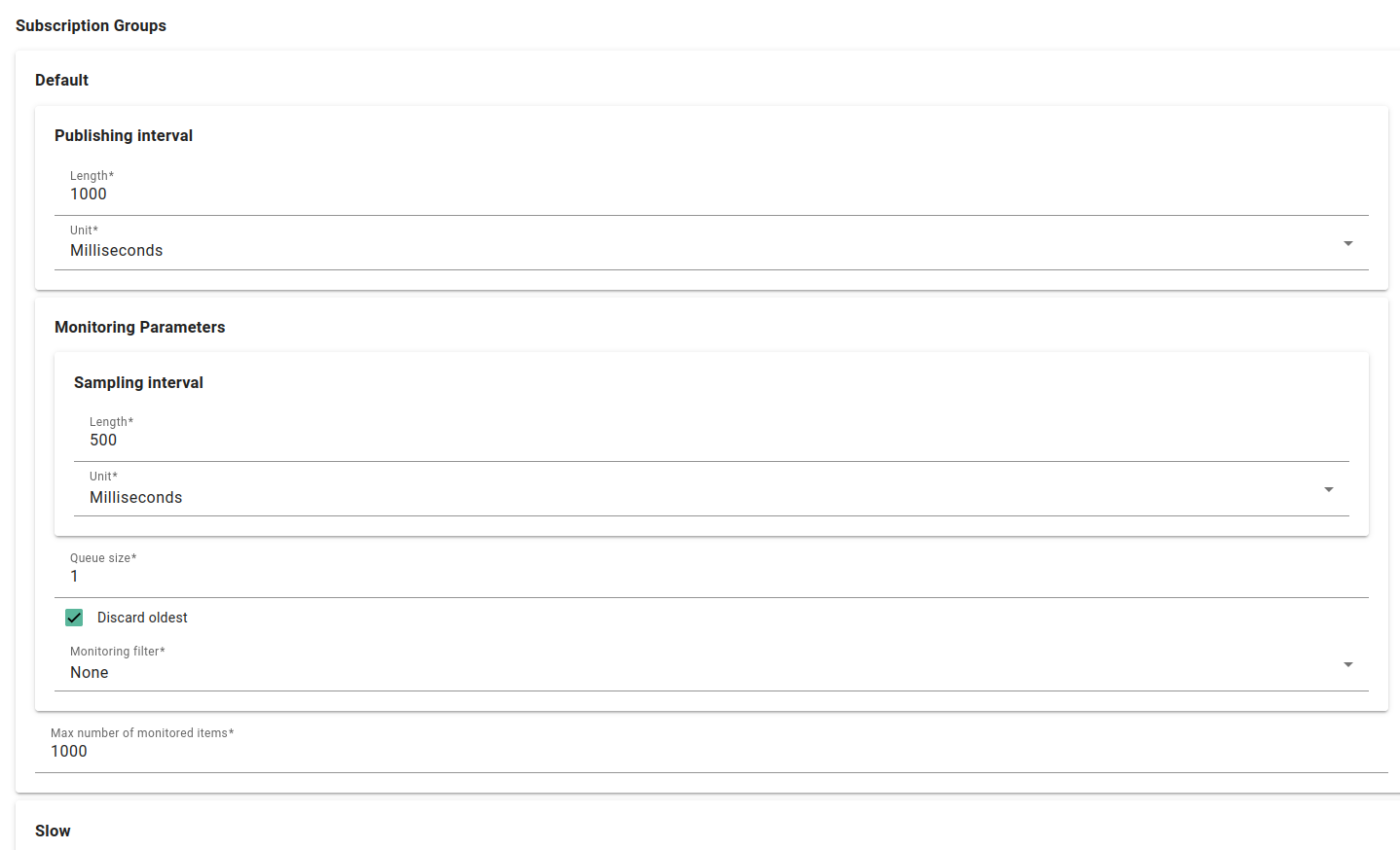OPC-UA Client Setup