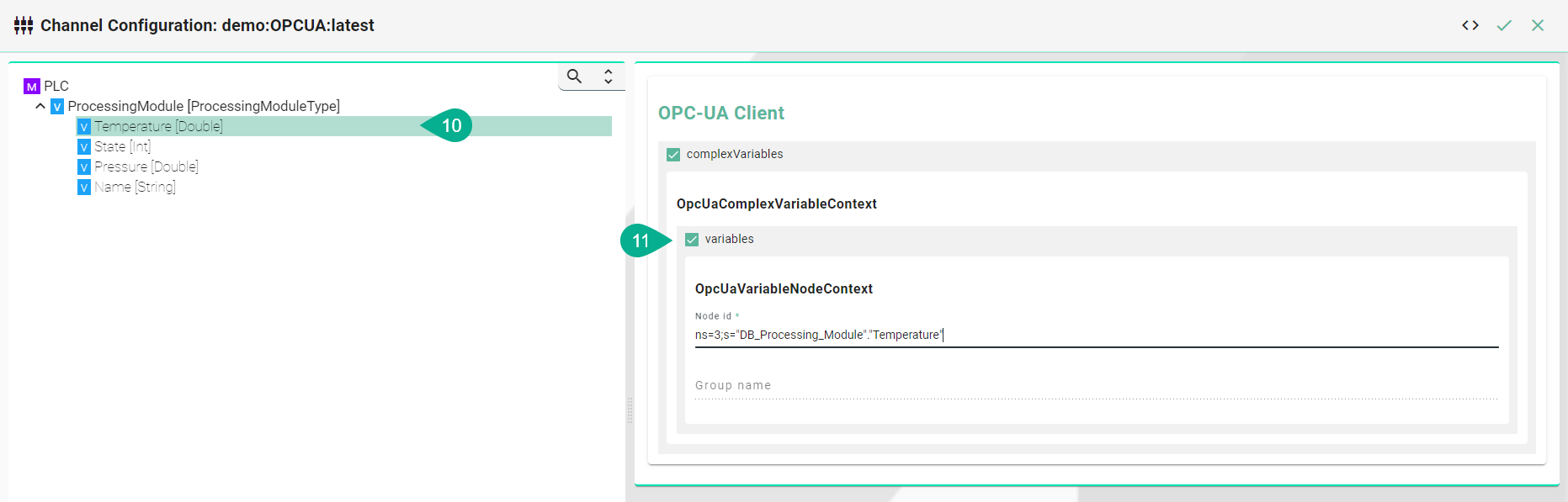 OPC-UA Client Setup