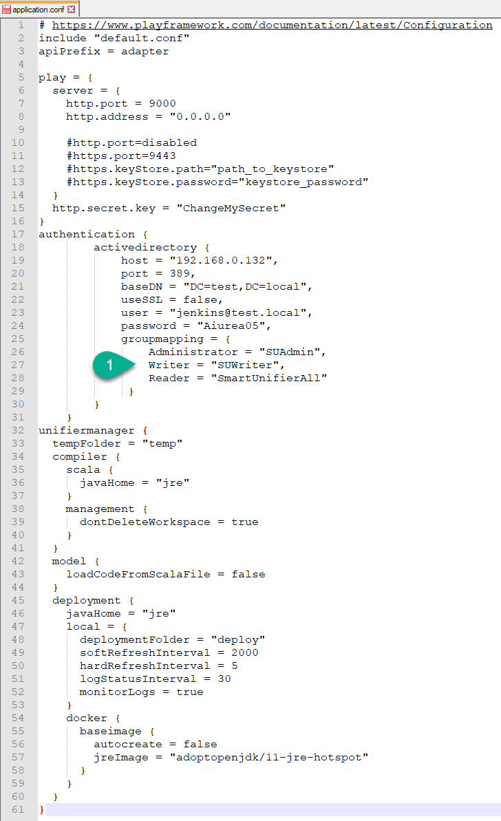 AD Mapping Configuration File