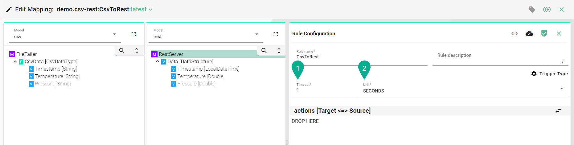 Mapping editor - trigger type fixed delay scheduler