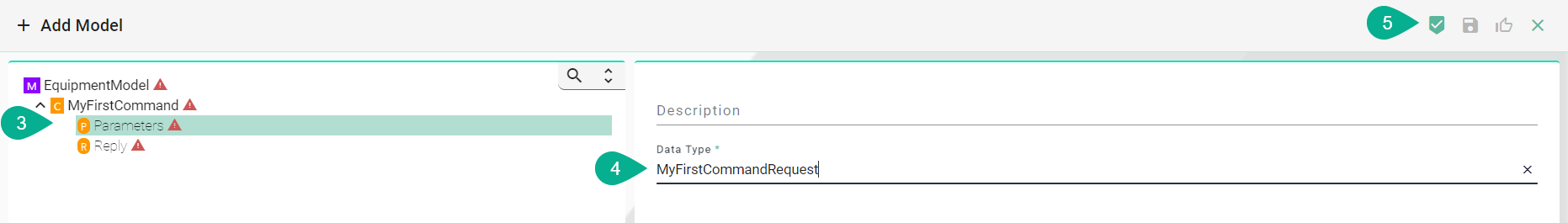 Information Model Command - Add Parameter
